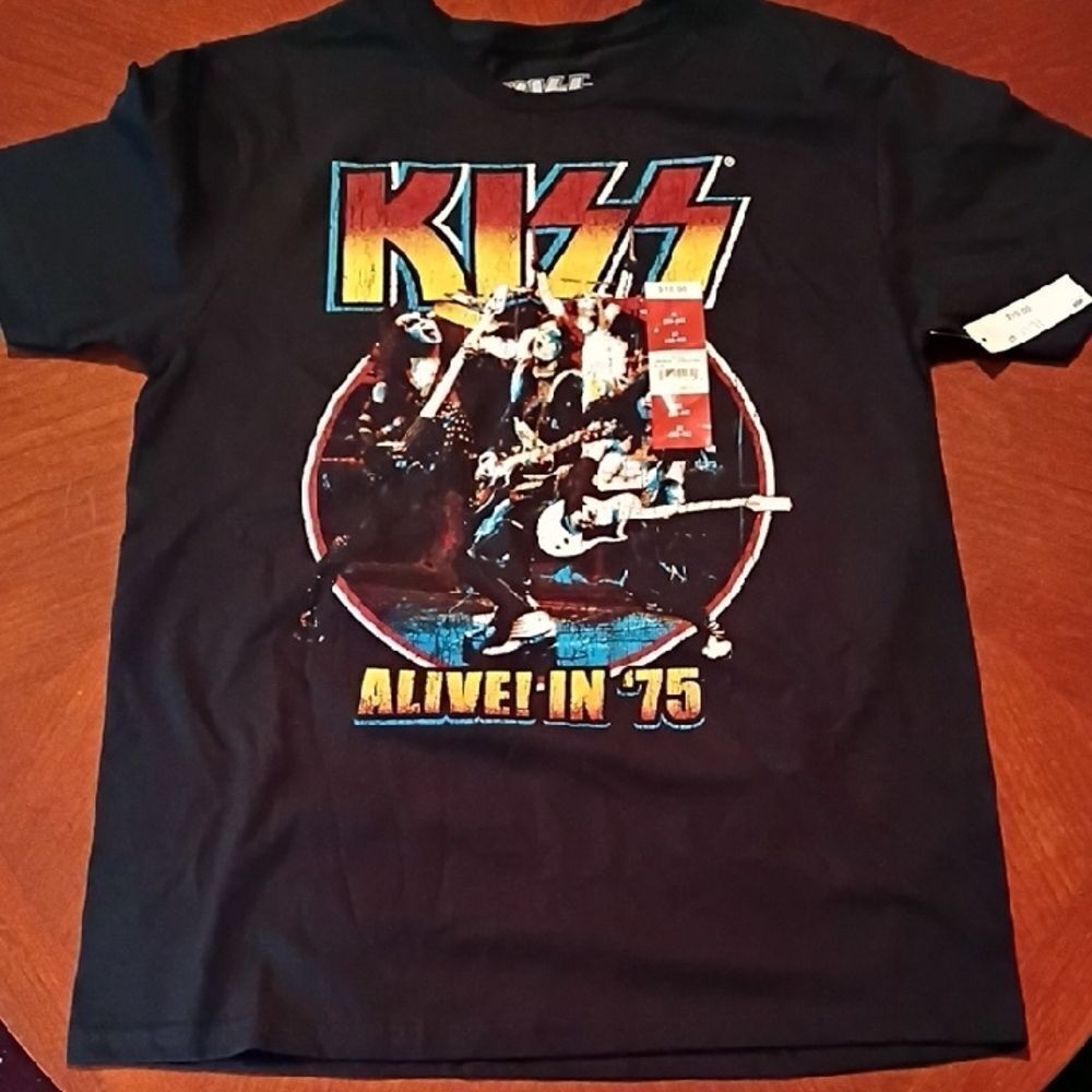 KISS Black T-Shirt - Size: Medium 38/40     (1056)